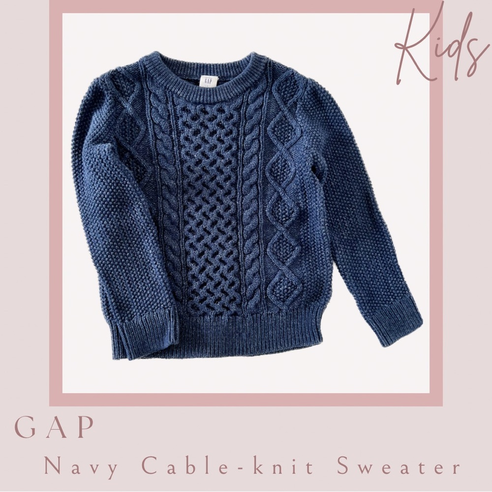 GAP Navy Cable-Knit Sweater